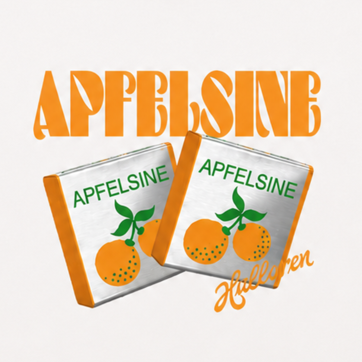 Apfelsine, Kaugummi, Fruchtig, Beutel-Design, Orange