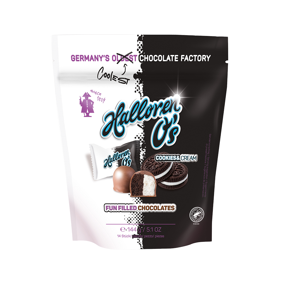 Cookies & Cream Halloren O's 144g Beutel