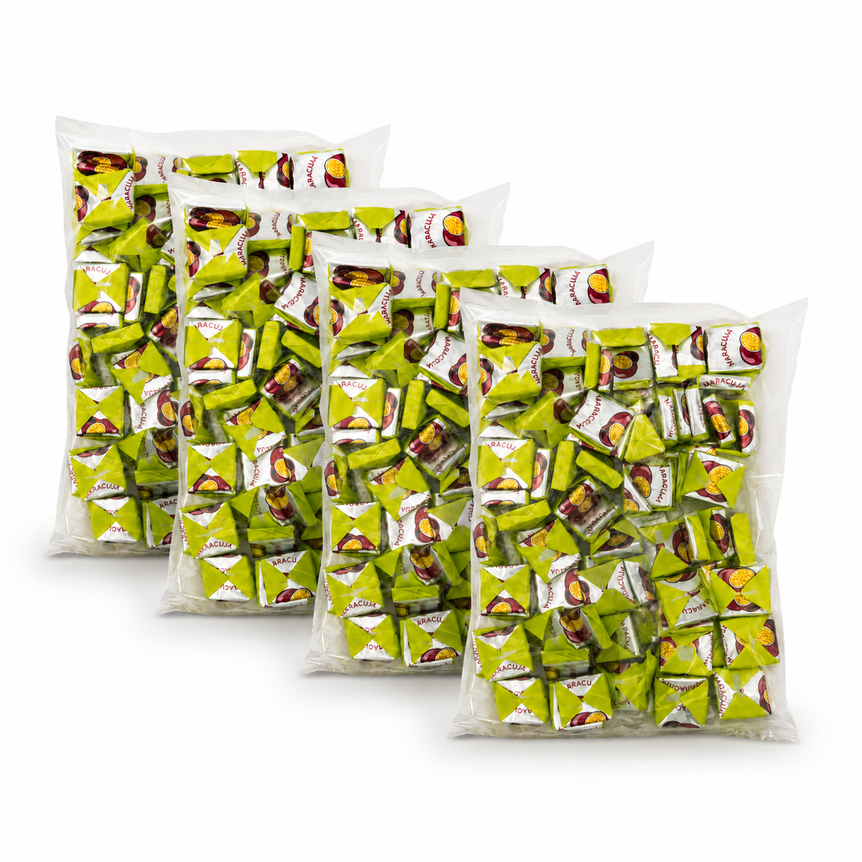 Kandiszucker, Süßigkeiten, Lutschbonbons, Einzeln verpackt, Fruchtig-grün